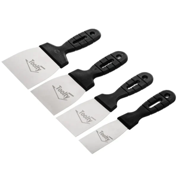 4 Piece Filling Putty-Knife Set 40-100 mm Plastering Tools Toolty