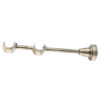 Antique Classic double curtain pole bracket detail