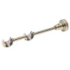 Chrome Classic double curtain pole bracket close-up