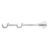 Chrome Classic double curtain pole bracket