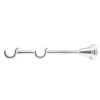 Chrome Classic double curtain pole bracket