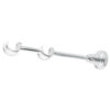 Chrome Classic double curtain pole bracket close-up