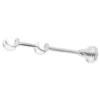 Chrome Classic double curtain pole bracket close-up