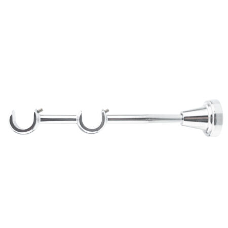 Chrome Classic double curtain pole bracket