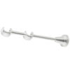 Inox Classic double curtain pole bracket detail