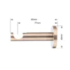 19 mm single curtain rod bracket in modern style with antique finish and dimensions