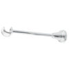 19 Chrome Single Classic 1 Chrome Classic single curtain pole bracket detail