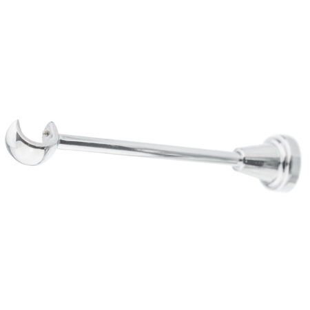 19 Chrome Single Classic 1 Chrome Classic single curtain pole bracket detail