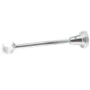 Chrome Classic single curtain pole bracket close-up