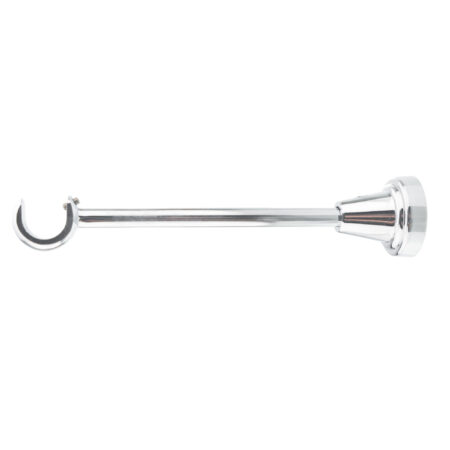 19 Chrome Single Classic Chrome Classic single curtain pole bracket