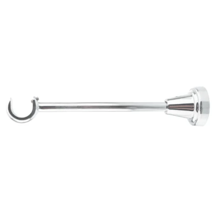 Chrome Classic single curtain pole bracket
