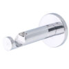 19 Chrome Single Modern 1 19 mm single curtain rod bracket in modern style with chrome finish