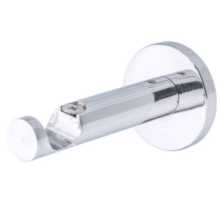 19 Chrome Single Modern 1 19 mm single curtain rod bracket in modern style with chrome finish