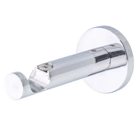 19 mm single curtain rod bracket in modern style with chrome finish