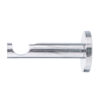 19 Chrome Single Modern 19 mm single curtain rod bracket in modern style with chrome finish