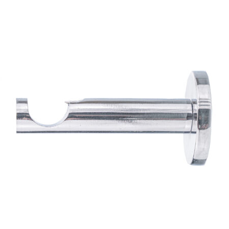 19 Chrome Single Modern 19 mm single curtain rod bracket in modern style with chrome finish