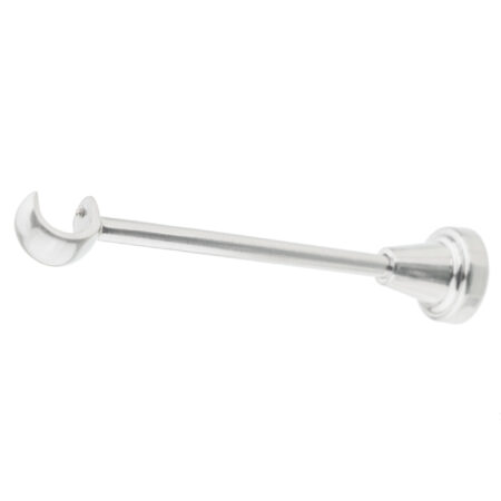 19 Inox Single Classic 1 Inox Classic single curtain pole bracket detail