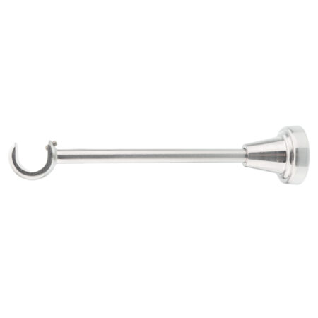 19 Inox Single Classic Inox Classic single curtain pole bracket
