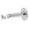 19 Inox Single Modern 1 19 mm single curtain rod bracket in modern style with inox finish