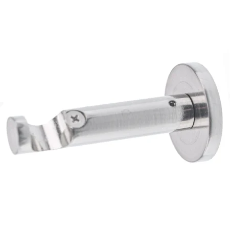 19 mm single curtain rod bracket in modern style with inox finish