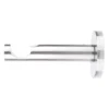 19 mm single curtain rod bracket in modern style with inox finish