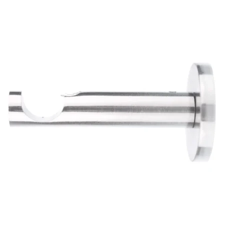 19 mm single curtain rod bracket in modern style with inox finish