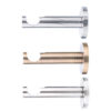 19mm Curtain Pole Curtain Bracket Modern Metal curtain rod bracket in chrome, brushed brass, and satin chrome finishes