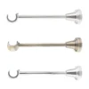 19mm Classic curtain pole brackets in chrome, antique brass, and inox finishes