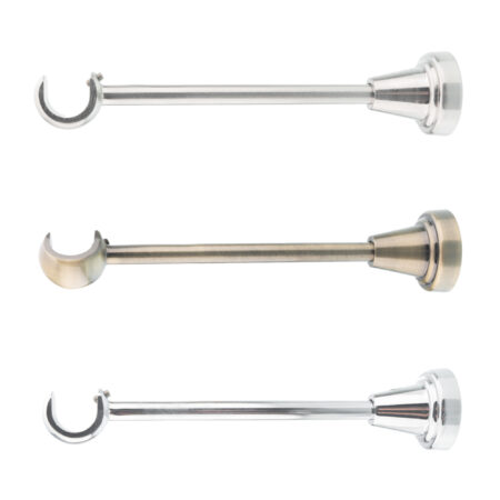 19mm Curtain Pole Curtain Bracket classic 19mm Classic curtain pole brackets in chrome, antique brass, and inox finishes