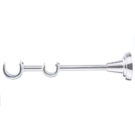 25-19 mm double curtain rod bracket with chrome finish