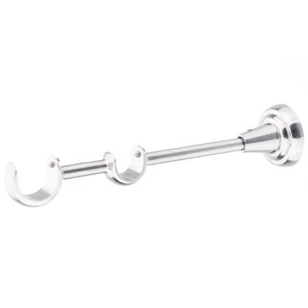 25-19 mm double curtain rod bracket with inox finish