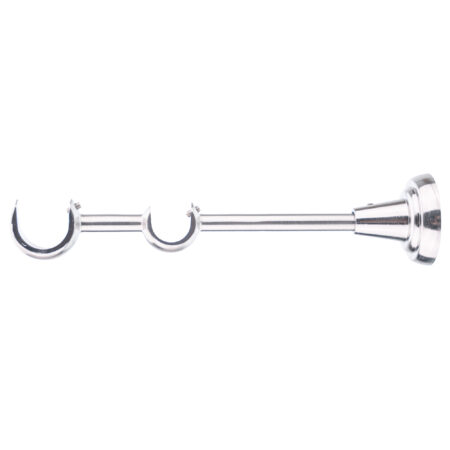 25-19 Inox Double 25-19 mm double curtain rod bracket with inox finish