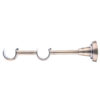 25-25 mm double curtain rod bracket with antique finish
