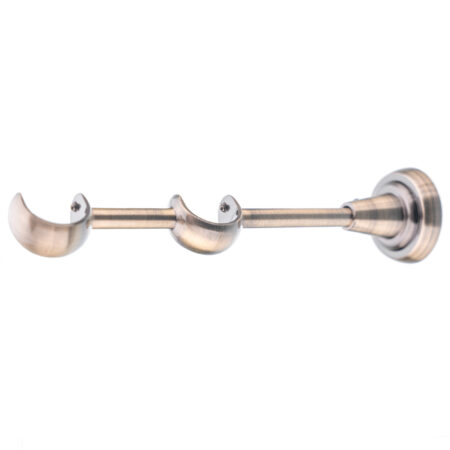 25-25 mm double curtain rod bracket with antique finish