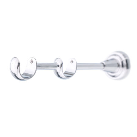 25-25 mm double curtain rod bracket with chrome finish