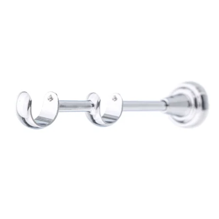 25-25 mm double curtain rod bracket with chrome finish