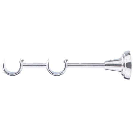 25-25 mm double curtain rod bracket with chrome finish
