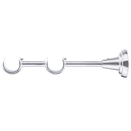 25-25 mm double curtain rod bracket with chrome finish