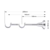 25-25 mm double curtain rod bracket with chrome finish and dimensions
