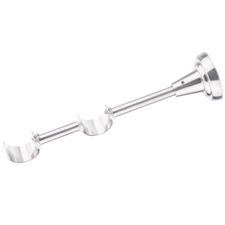 25-25 mm double curtain rod bracket with inox finish
