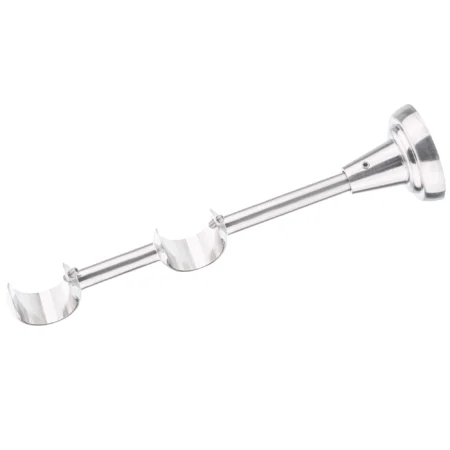 25-25 mm double curtain rod bracket with inox finish