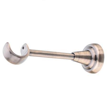 25 mm single curtain rod bracket in classic style with antique finish