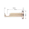 25 mm single curtain rod bracket in modern style with antique finish and dimensions