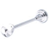 25 mm single curtain rod bracket in classic style with chrome finish
