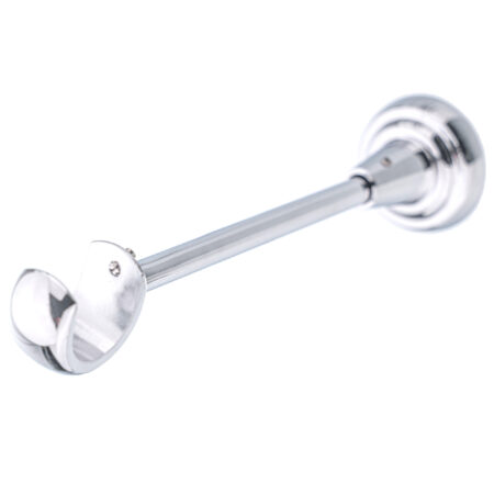 25 mm single curtain rod bracket in classic style with chrome finish