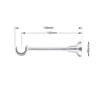 25 mm single curtain rod bracket in modern style with chrome finish and dimensions