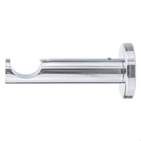 25 mm single curtain rod bracket in modern style with chrome finish