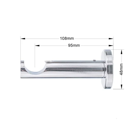 25mm Curtain Pole Bracket Modern