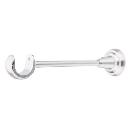 25 mm single curtain rod bracket in classic style with inox finish