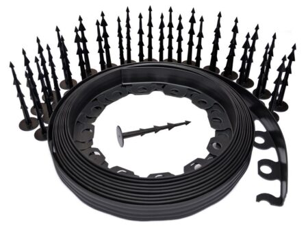 Flexible Garden Lawn Grass Edge Plastic Garden Border Wall Strong 10m with 30 Pegs